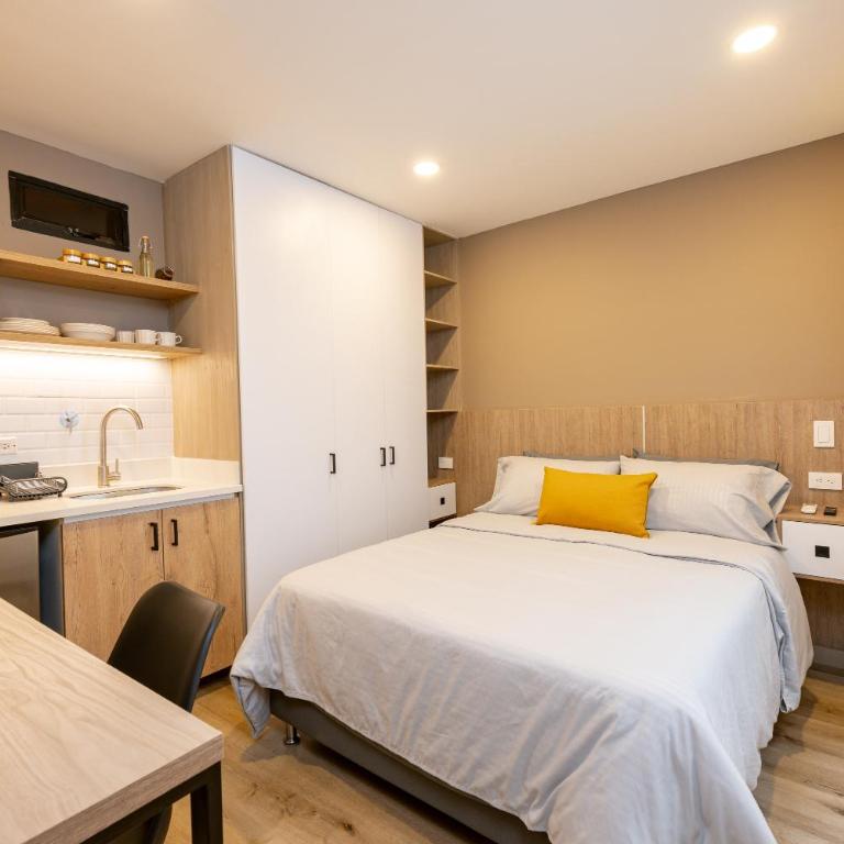 Aparta estudio en el Poblado - AC y Wi Fi - Apartamento de 1 dormitorio - 1