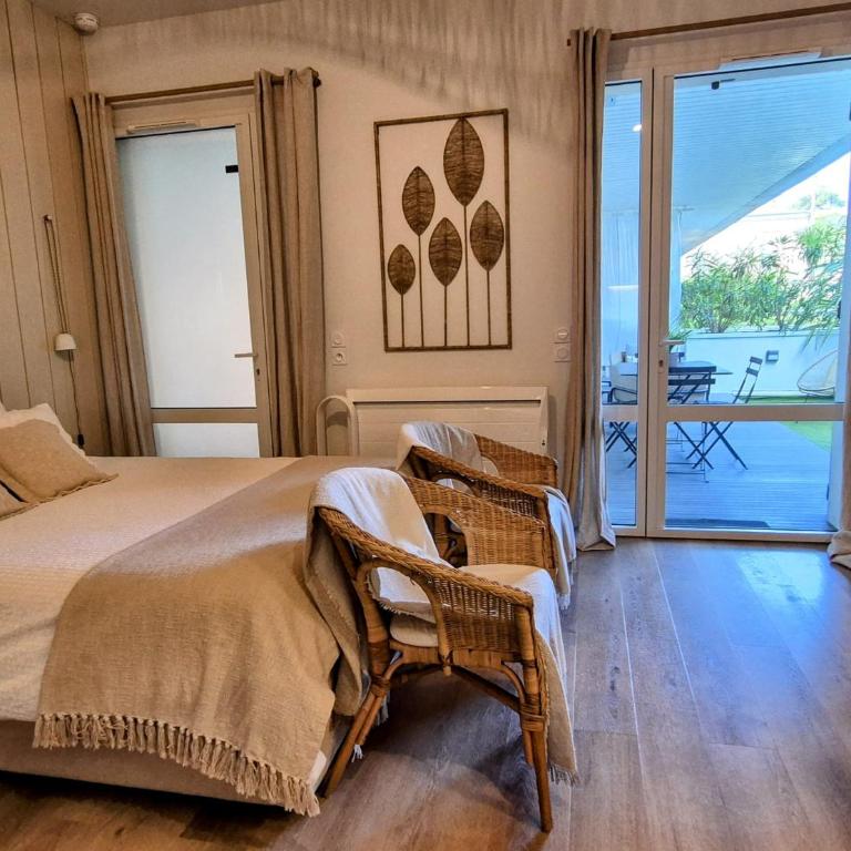 Arcarêve - Grand Studio Deluxe avec terrasse, jardin et accès plage par la résidence - Studio Double Deluxe - 9