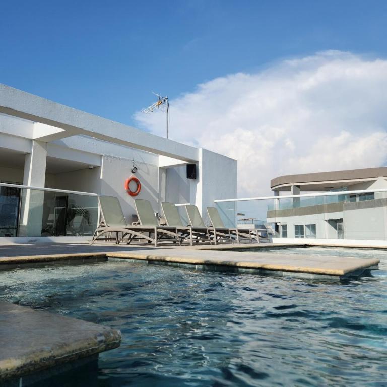 Cartagena Exclusive Apartment with Jacuzzi - Apartamento de 1 dormitorio con balcón y vistas al mar - 35