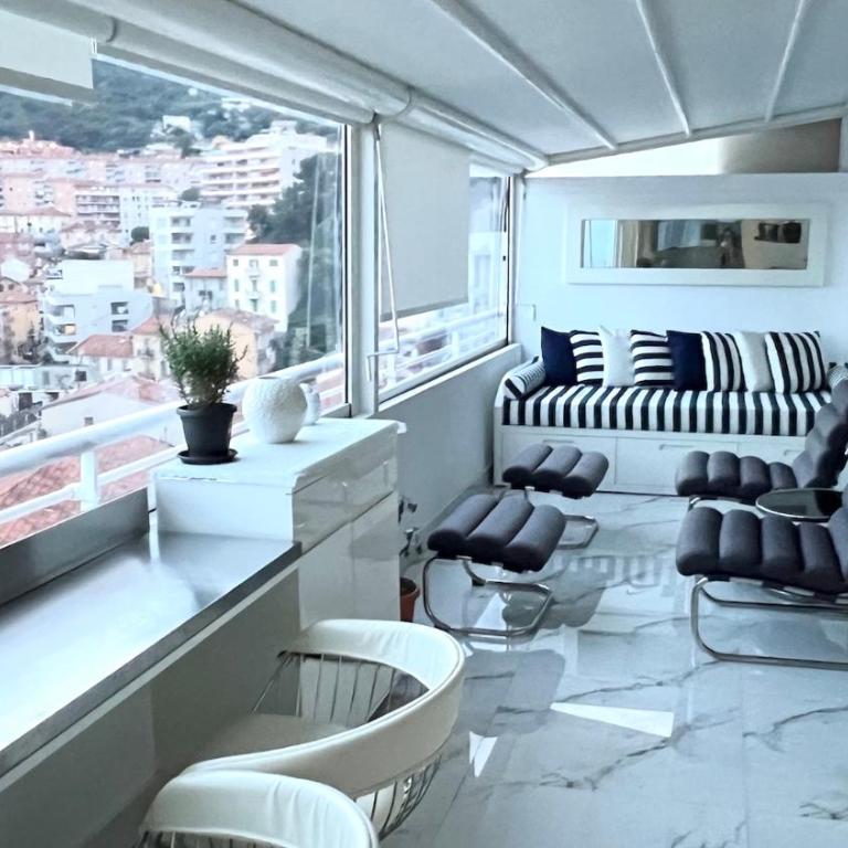 Sea View Penthouse, Monaco Border, Private Parking - Appartement 2 Chambres - 14