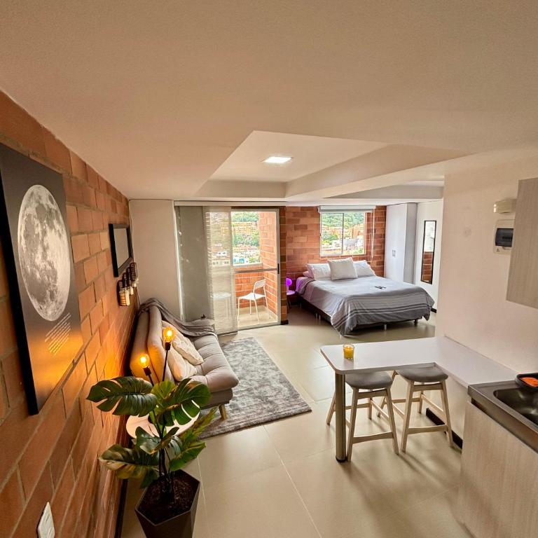 Increíble Apartaestudio Cerca al Centro Comercial Los Molinos - One-Bedroom Apartment - 4