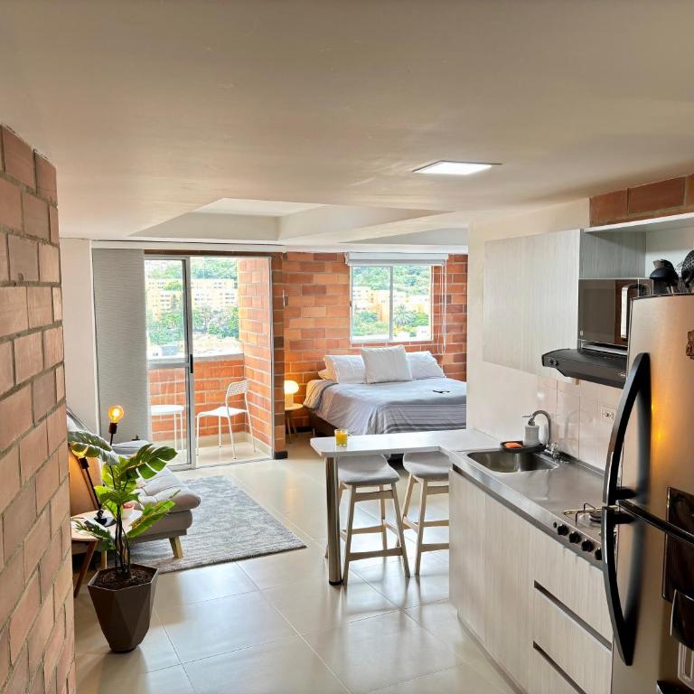 Increíble Apartaestudio Cerca al Centro Comercial Los Molinos - One-Bedroom Apartment - 25
