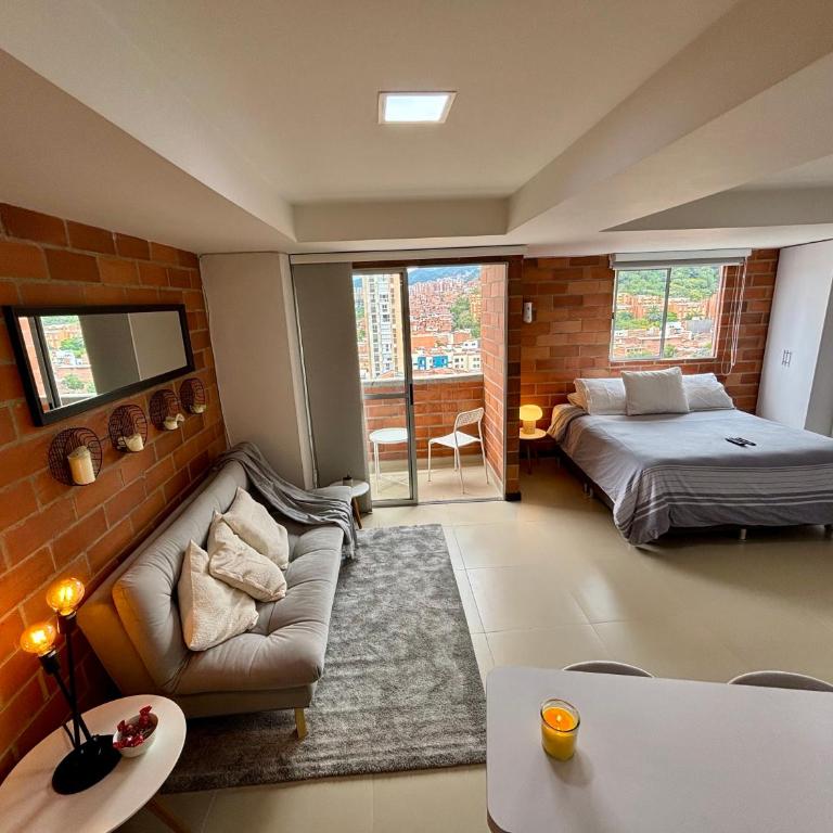 Increíble Apartaestudio Cerca al Centro Comercial Los Molinos - One-Bedroom Apartment - 3