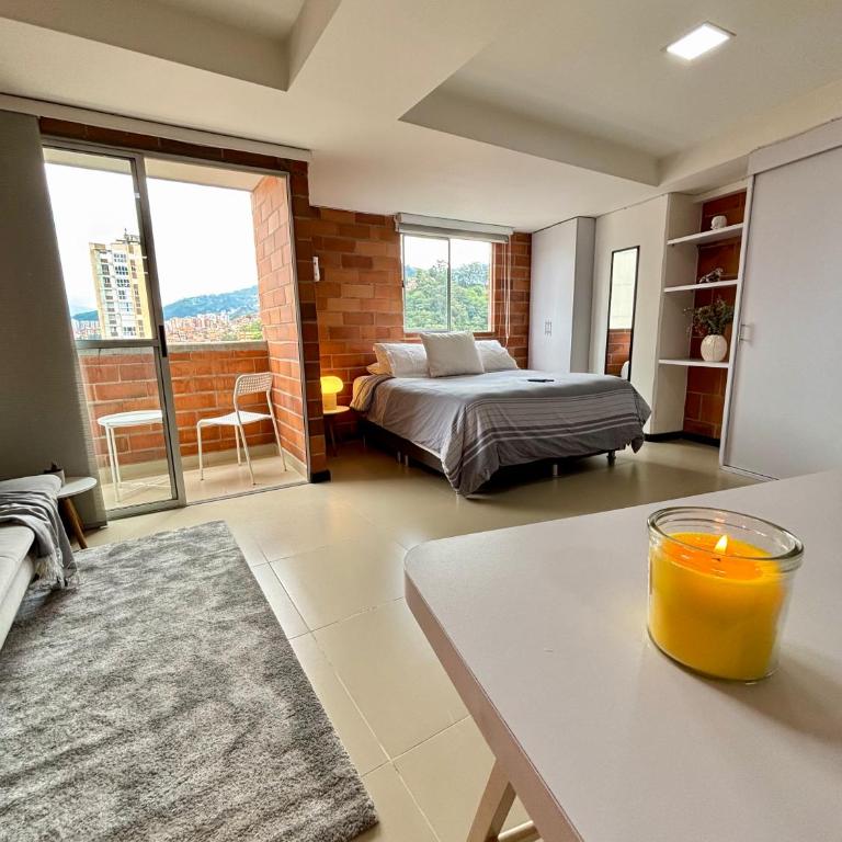 Increíble Apartaestudio Cerca al Centro Comercial Los Molinos - One-Bedroom Apartment - 23