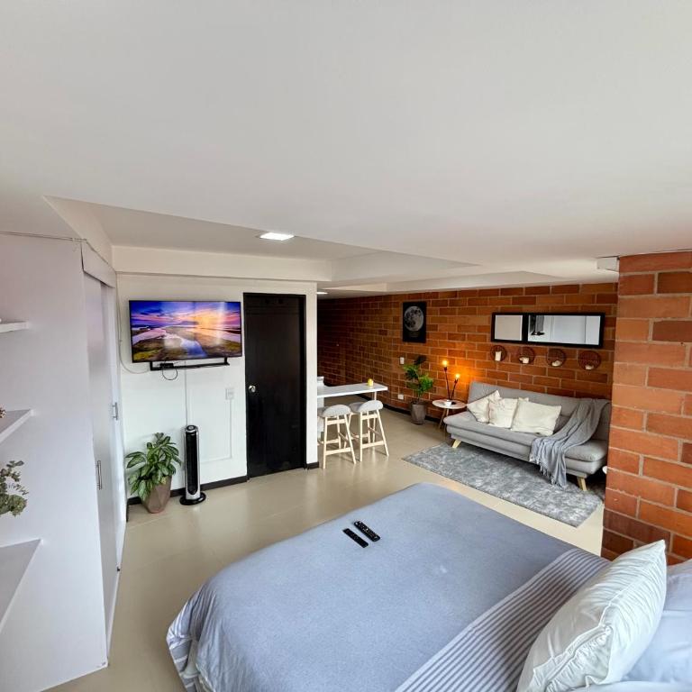 Increíble Apartaestudio Cerca al Centro Comercial Los Molinos - One-Bedroom Apartment - 18