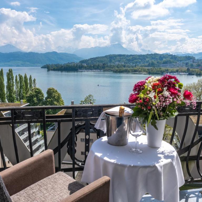 Hotel Royal Luzern - Einzelzimmer mit Seeblick - 1