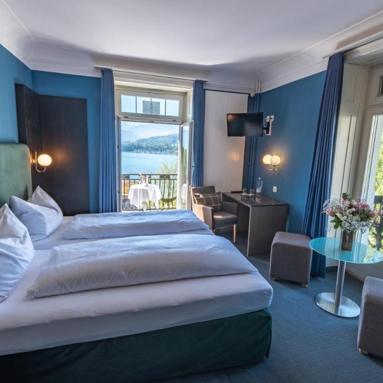Hotel Royal Luzern - Deluxe Doppel-/Zweibettzimmer mit Seeblick - 8
