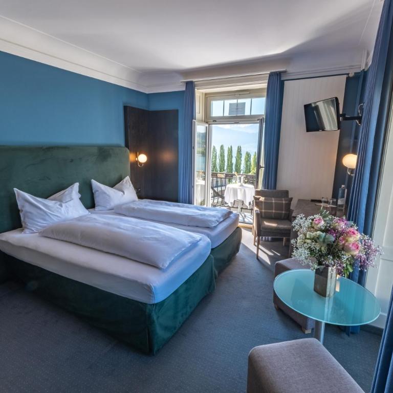 Hotel Royal Luzern - Deluxe Doppel-/Zweibettzimmer mit Seeblick - 1