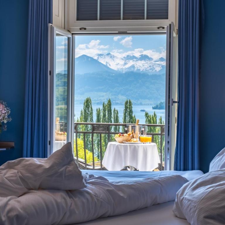Hotel Royal Luzern - Deluxe Doppel-/Zweibettzimmer mit Seeblick - 3