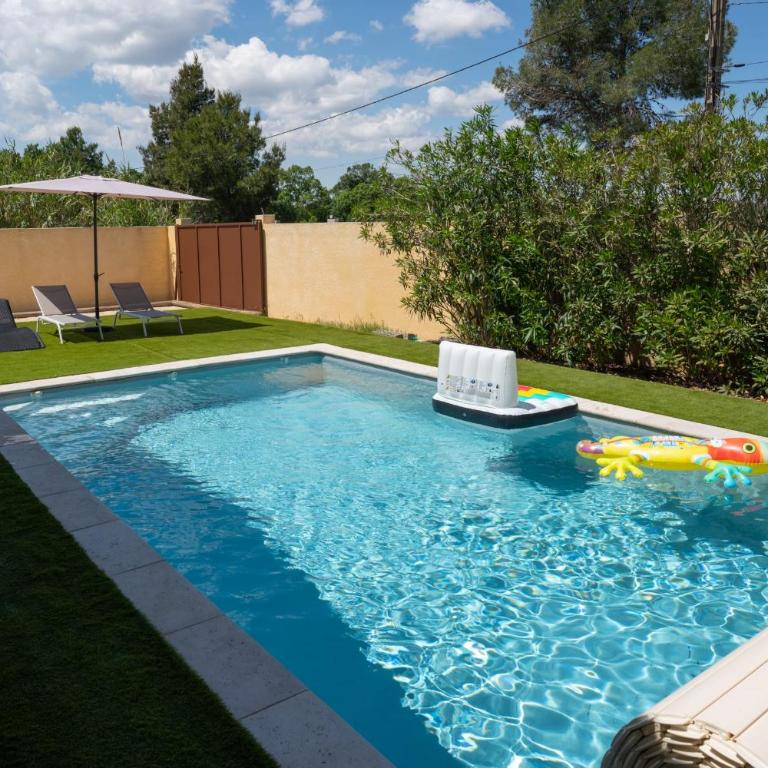 Riboleys Villa plain-pied avec piscine et clim - Villa 3 Chambres - 39