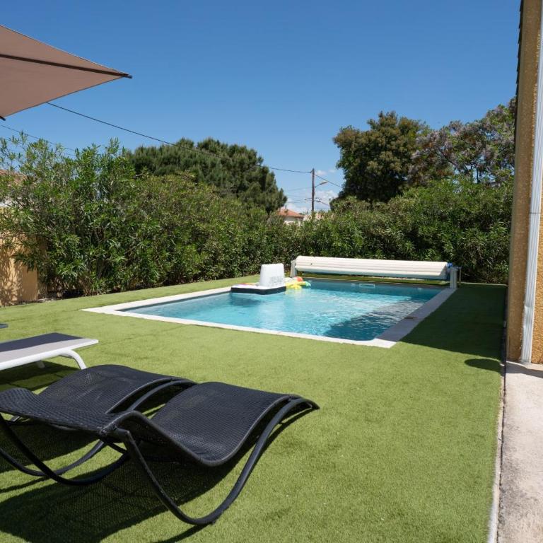 Riboleys Villa plain-pied avec piscine et clim - Villa 3 Chambres - 40