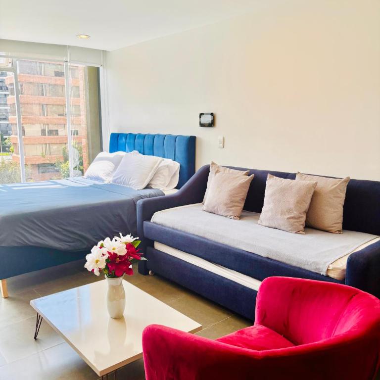 Aparta estudio tipo loft Usaquen / Cozy loft in Bogota - Apartamento de 1 dormitorio - 2