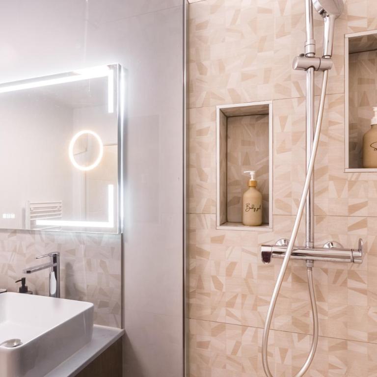 LE PETIT SÉSAME appartement 70m2 avec terrasse et jacuzzi cosy idéal groupe, capacité 6 personnes , 2 chambres,canapé lit, proche Stade De France, Wifi Parking privé très bon rapport qualité prix - Two-Bedroom Apartment - 24
