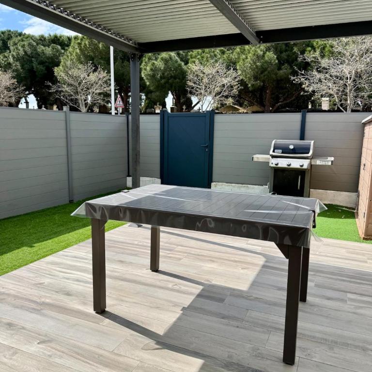 Studio Plein sud - 3 pers - Agde - Terrasse - Barbecue - Clim - Parking -Histoire de clés - Appartement 1 Chambre - 27