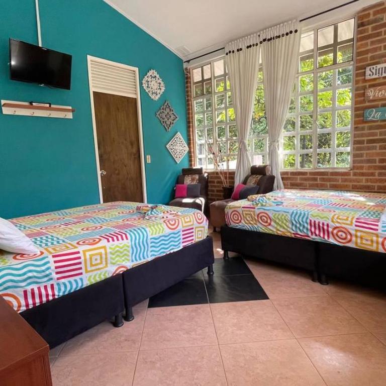 Casa Campestre Villateresita - Double Room with Two Double Beds - 36