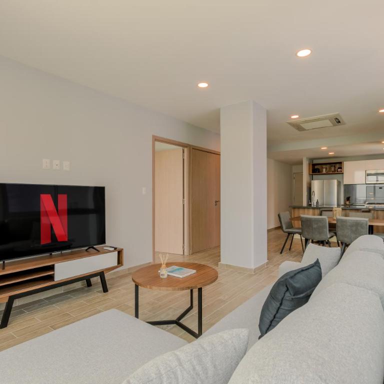 EHDEN Vacation Suites Puerto Cancún - Suite de 2 dormitorios con balcón - 11