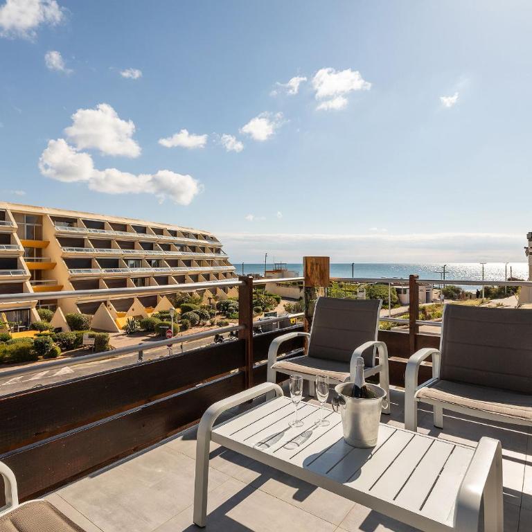 L'atypique - appartement luxe - double terrasse - plage - Port Nature 1 - Village Naturiste - One-Bedroom Apartment - 27