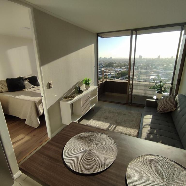 Gran Vista a Santiago wifi calefacción a pasos del metro Close to everything Santiago de Chile - Apartamento de 1 dormitorio - 5