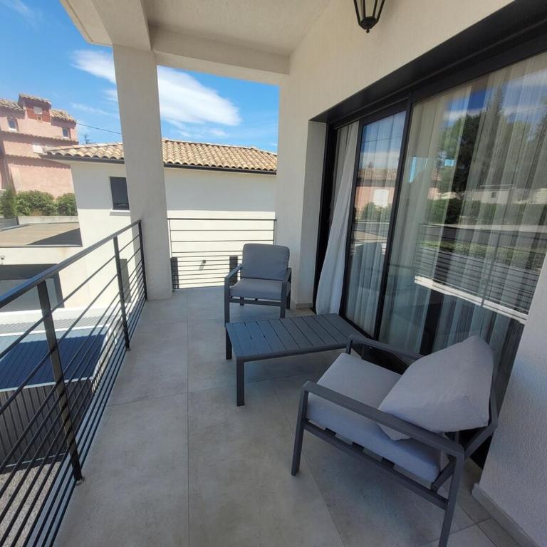 Villa 200m2 -plages - piscine chauffée - One-Bedroom Villa - 8