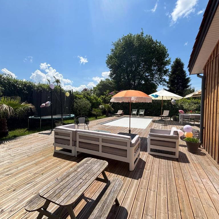 Villa Jeane-Rose, maison en bois avec Piscine - Haus mit 4 Schlafzimmern - 12