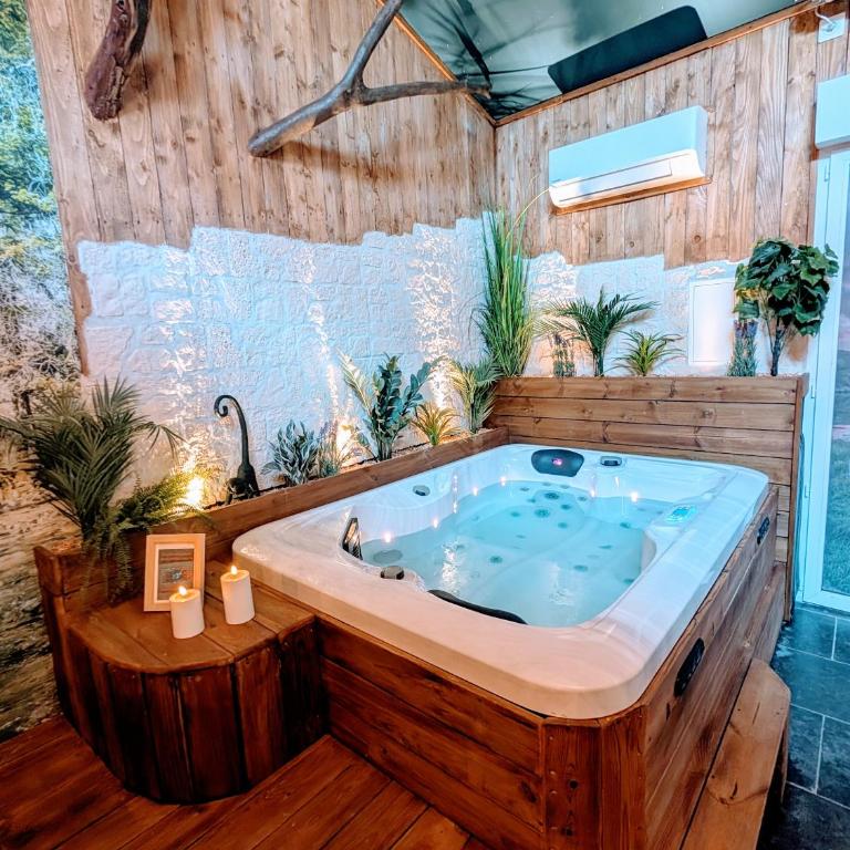 Les Spas de la mer, Appart&Spa Canopée, 100m de la plage, Love Room - Appartamento con 1 Camera da Letto - 65