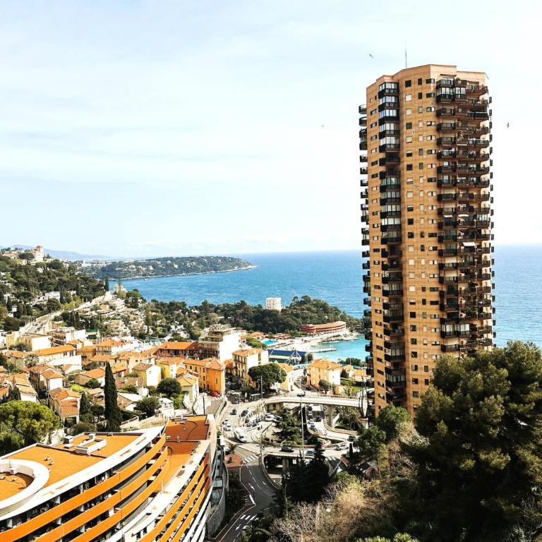 STUDIO BEAUSOLEILMONACO TERRASSE VUE MER Clim et Accès Piscine - Appartement - 1