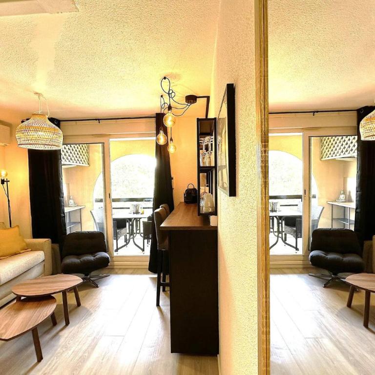 STUDIO BEAUSOLEILMONACO TERRASSE VUE MER Clim et Accès Piscine - Appartement - 15