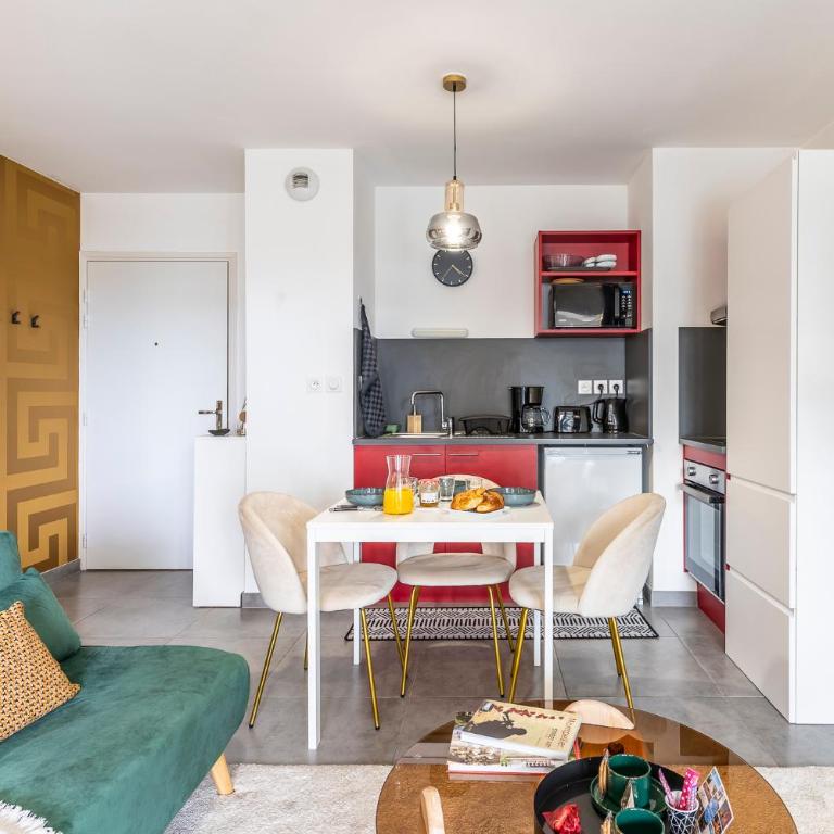 Urban Chic Montpellier - Terrace - Private Parking - Appartement 1 Chambre avec Terrasse - 13