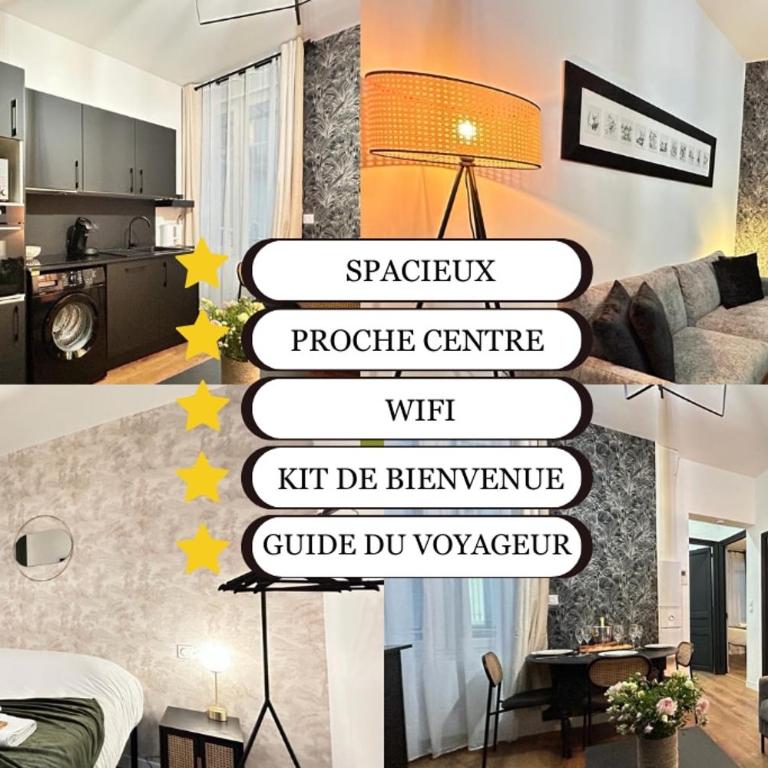 Laon Magnifique T3 à deux pas du centre-ville - Apartment mit 2 Schlafzimmern - 17