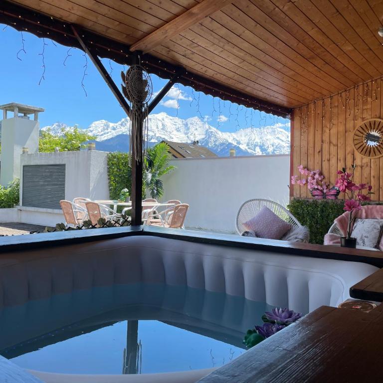 Le petit paradis au pied du Monte Blanco,jacuzzi privé, Rooftop,air de jeux - Appartement 2 Chambres - 8