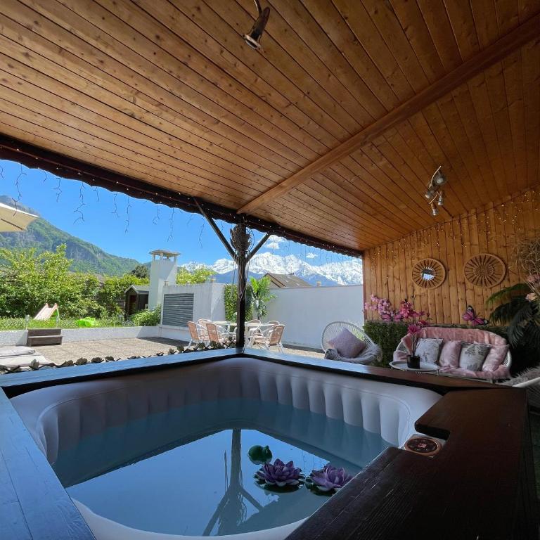 Le petit paradis au pied du Monte Blanco,jacuzzi privé, Rooftop,air de jeux - Appartement 2 Chambres - 9