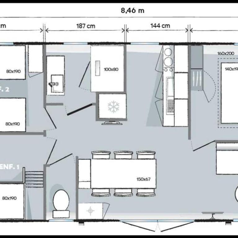 ZEcamping 4 étoiles bain à remous piscine couverte animaux acceptés - Mobilheim - 17
