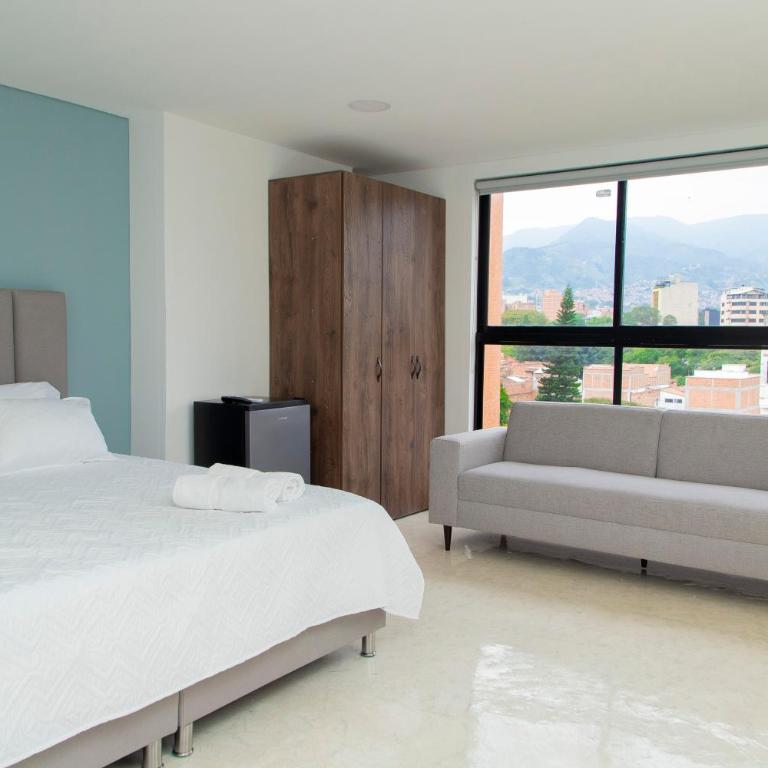 Loft laureles con excelente ubicación con aire acondicionado y cama King - Apartamento de 1 dormitorio - 8