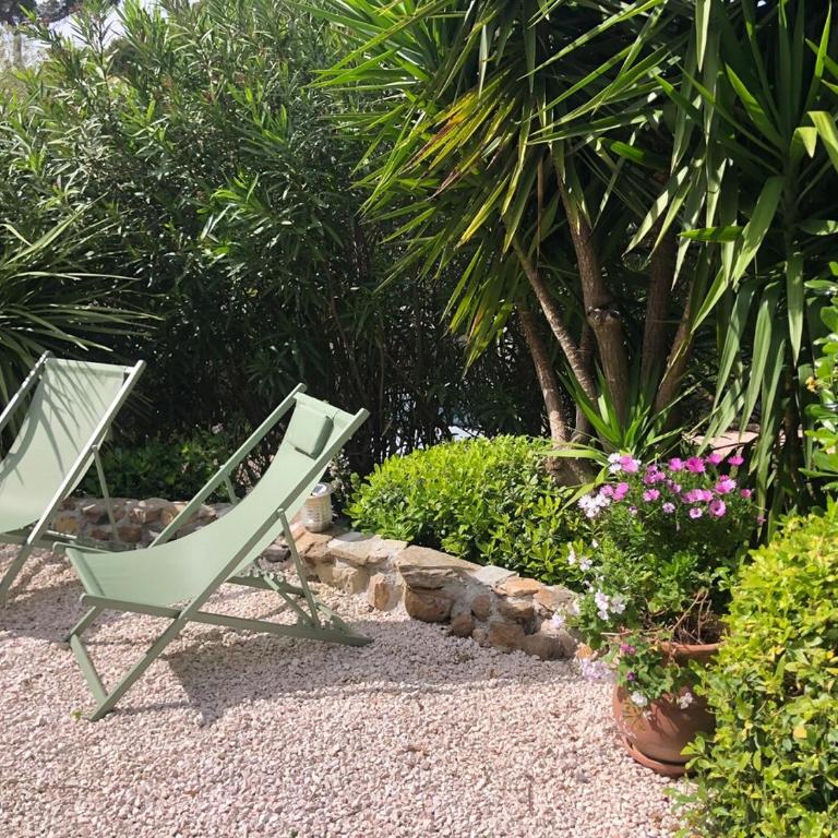 Joli F3 , 4 pers, villa Mahana , plein pied sur jardin , domaine privé criques et plages à pied - Apartment mit 2 Schlafzimmern - 11