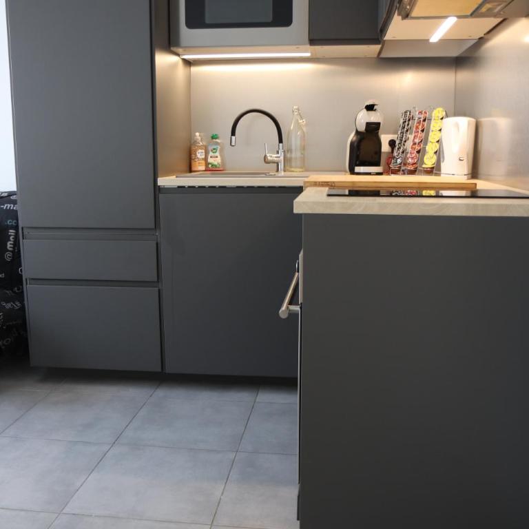 Appartement Le Cœur Grau - Apartment mit 1 Schlafzimmer - 3