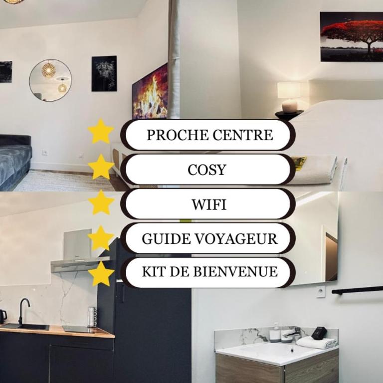 2 Clairmarais T2 en duplex proche gare centre - Apartamento de 1 dormitorio - 13