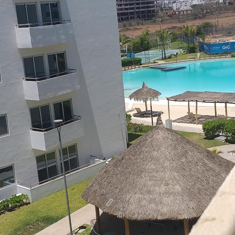Mazablue depa en laguna con playas artificiales - Two-Bedroom Apartment with Resort View - 9