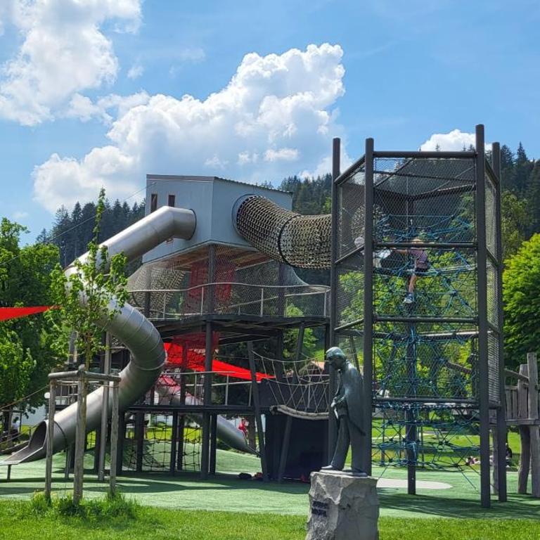 Bergchalet mit Pool und Sauna, ganz nah am Bikepark Weitnau, direkt am Skilift - Apartment mit 1 Schlafzimmer - 53