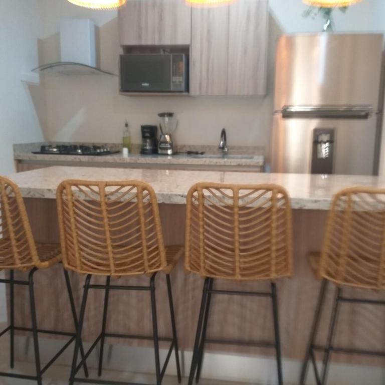 Mazablue depa en laguna con playas artificiales - Two-Bedroom Apartment with Resort View - 14