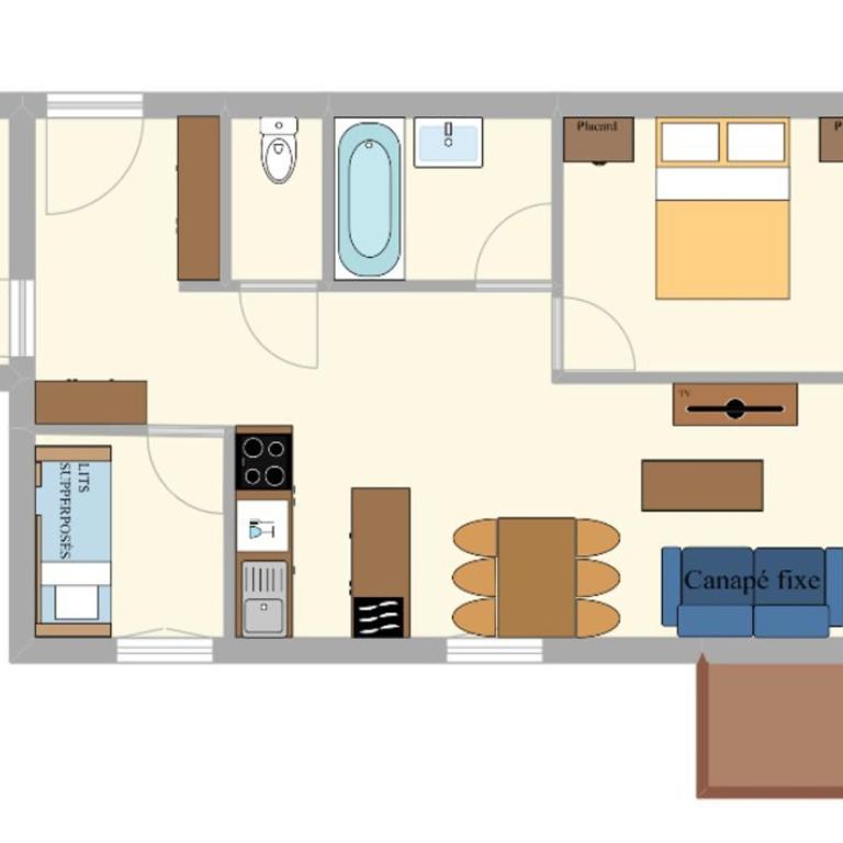 Appartement spacieux 6 pers, balcon, WIFI - FR-1-508B-22 - Appartamento - 8