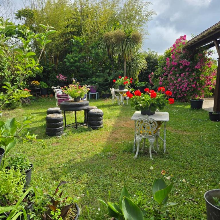 Chambres Du Petit Bonheur - Chambre Double - Vue sur Jardin - 8