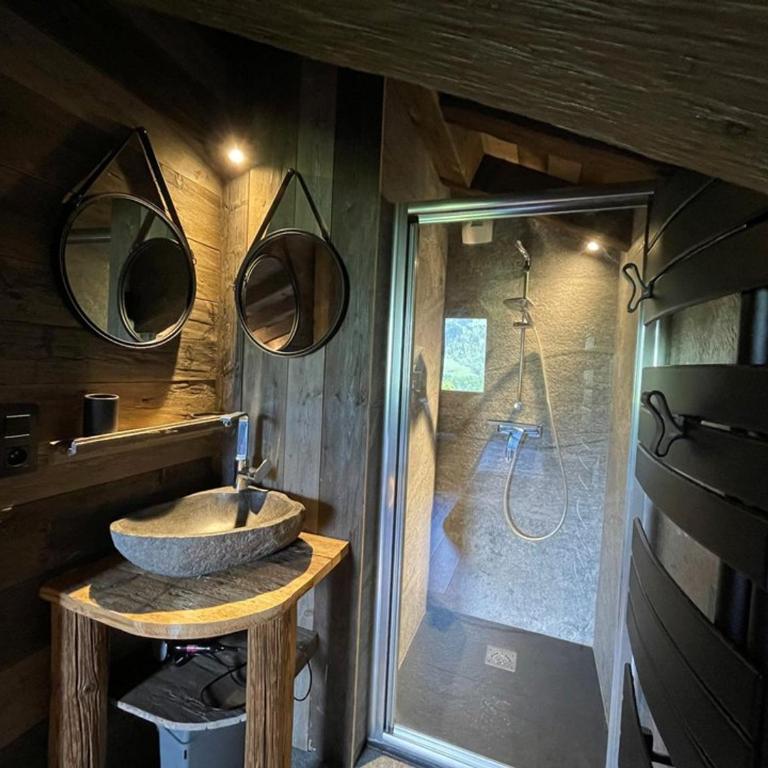 Duplex 11 pers. au centre de Crest-Voland, cheminée, ski-room, wifi, non fumeurs - Chalet mit 3 Schlafzimmern - 15