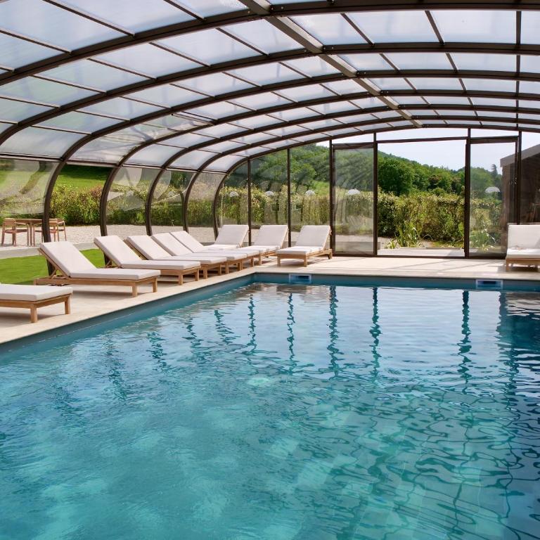 Hôtel et SPA des sources du gros noyer - Deluxe Doppel-/Zweibettzimmer mit Gartenblick - 14