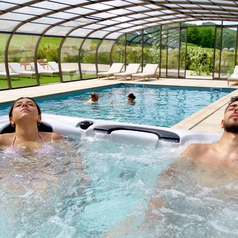 Hôtel et SPA des sources du gros noyer - Deluxe Doppel-/Zweibettzimmer mit Gartenblick - 1