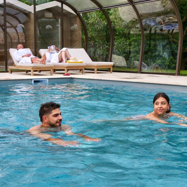 Hôtel et SPA des sources du gros noyer - Deluxe Doppel-/Zweibettzimmer mit Gartenblick - 13