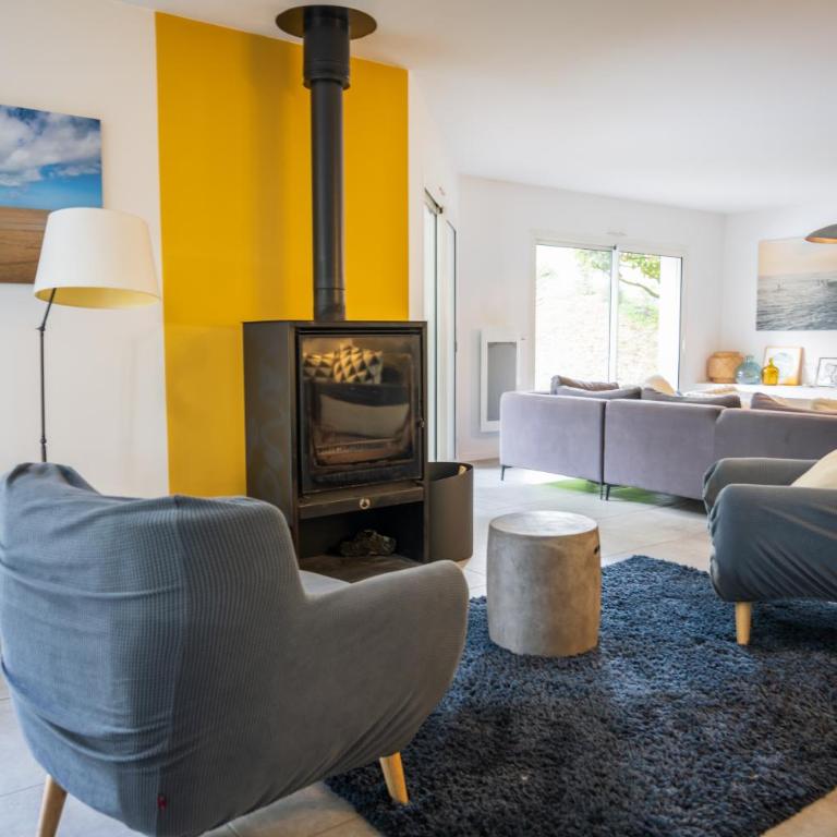 Connemara, Superbe Villa avec piscine, au cœur de la forêt, accès à la plage en vélo - Villa avec Piscine Privée - 13