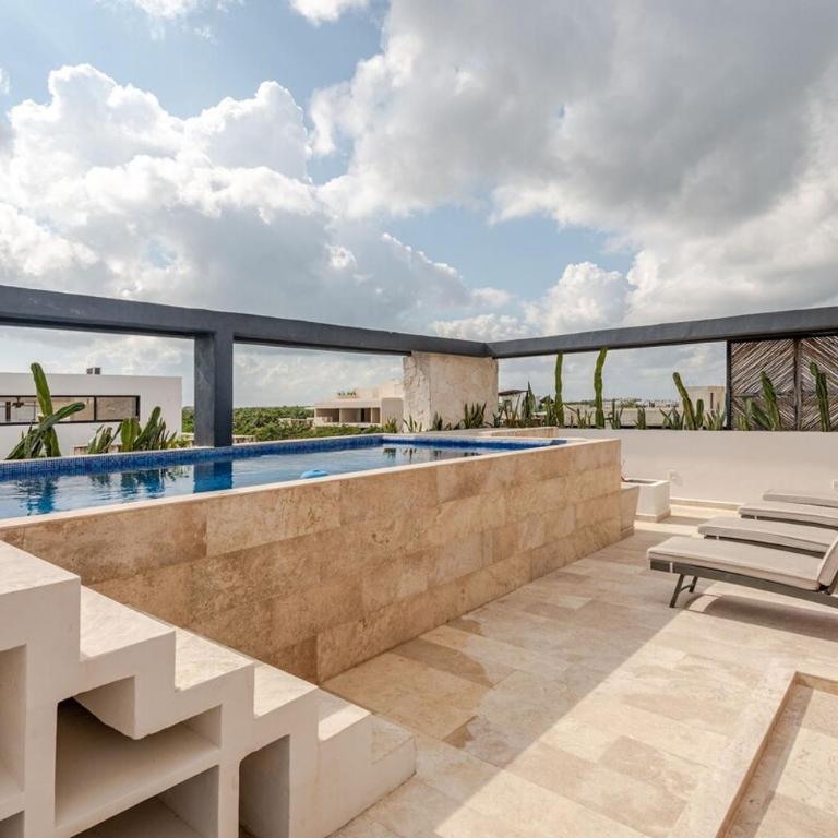 Tulum City Apartments - Zama Tower Premium - Apartamento de 2 dormitorios con piscina privada - 21