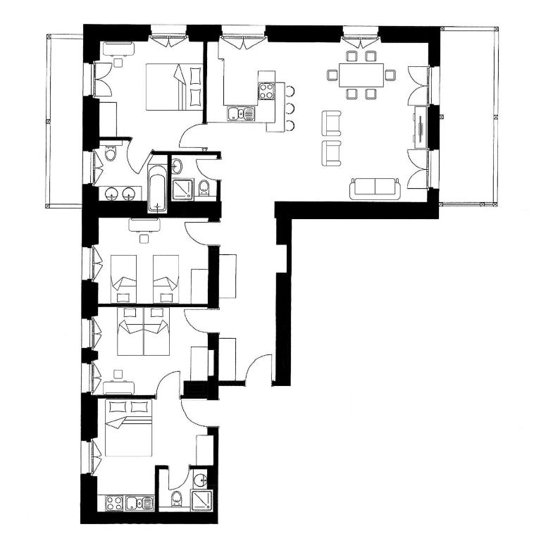 Luxury Apartment, Panoramic Mountain Views, 5 Star Spa Facilities - 4 Bedroom - Apartment - 13