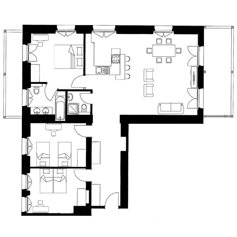 Luxury Apartment, Panoramic Mountain Views, 5 Star Spa Facilities - 3 Bedroom - Apartment - 13