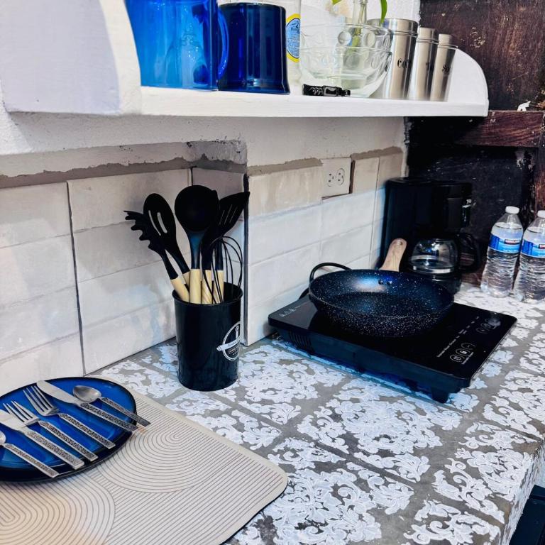 Mini apartment in downtown SMA with Kitchenette and KING SIZE BED - One-Bedroom Apartment - 21